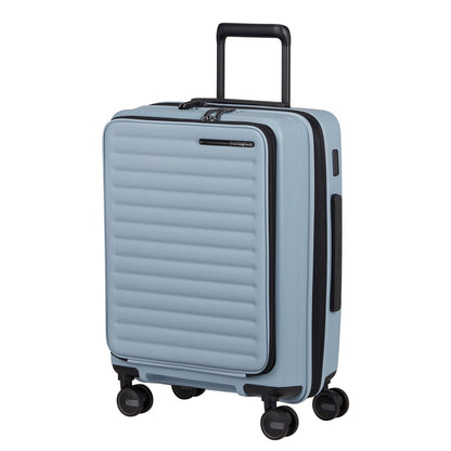 Samsonite Restackd Handbagage Spinner 55 cm - Uitbreidbaar 42/48 liter - 55x40x23/26 cm - fog blue