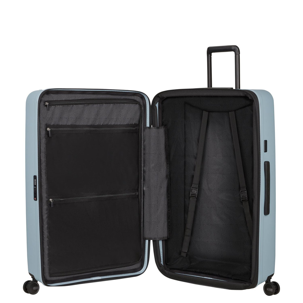 Samsonite Restackd Spinner 81 cm - Uitbreidbaar 126/138 liter - 81x54x31/34 cm - fog blue