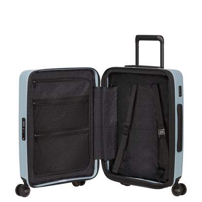 Samsonite Restackd Handbagage Spinner 55 cm - Uitbreidbaar 39/45 liter - 55x40x20/23 cm - fog blue