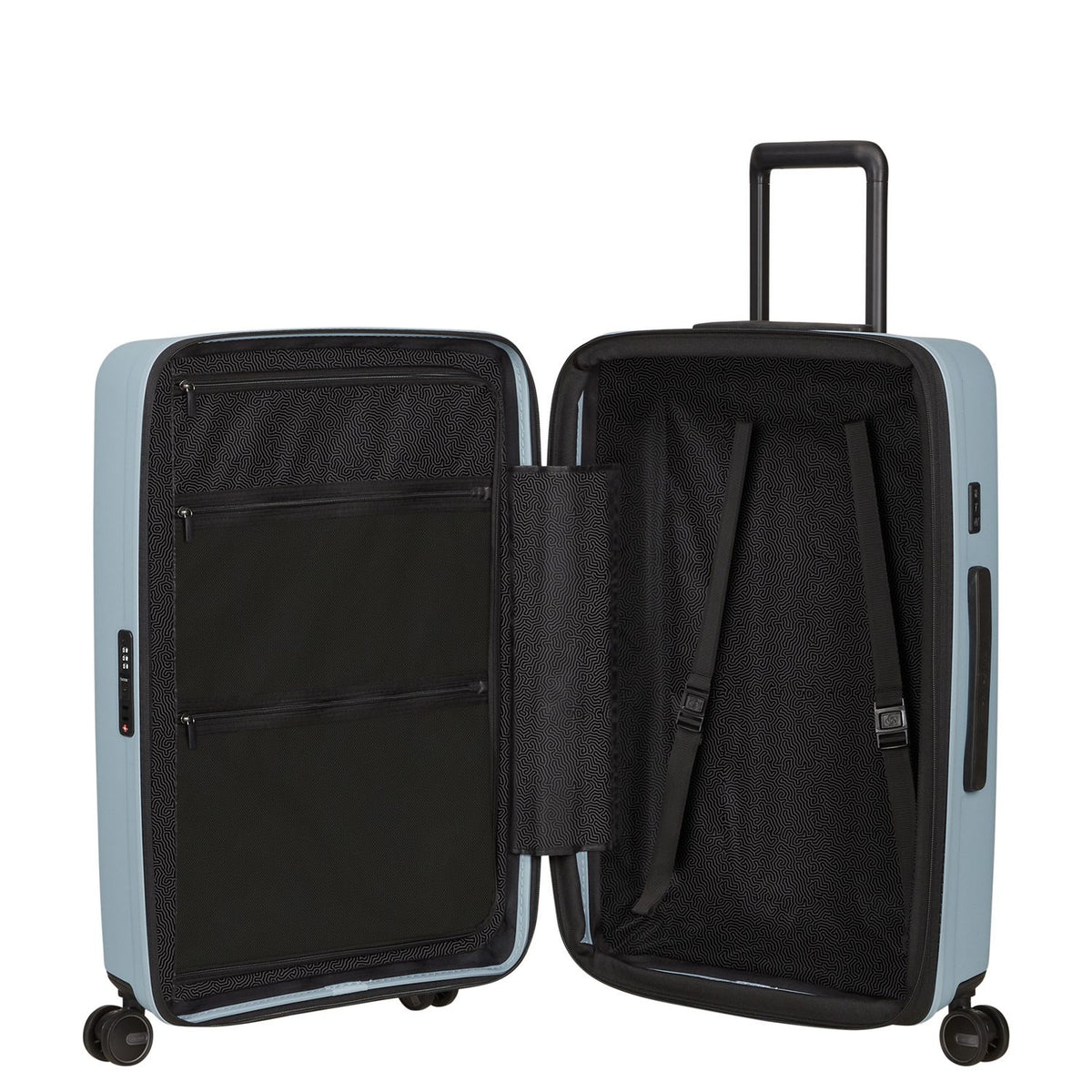 Samsonite Restackd Spinner 68 cm - Uitbreidbaar 71/79 liter - 68x46x26/29 cm - fog blue