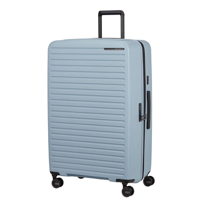Samsonite Restackd Spinner 81 cm - Uitbreidbaar 126/138 liter - 81x54x31/34 cm - fog blue
