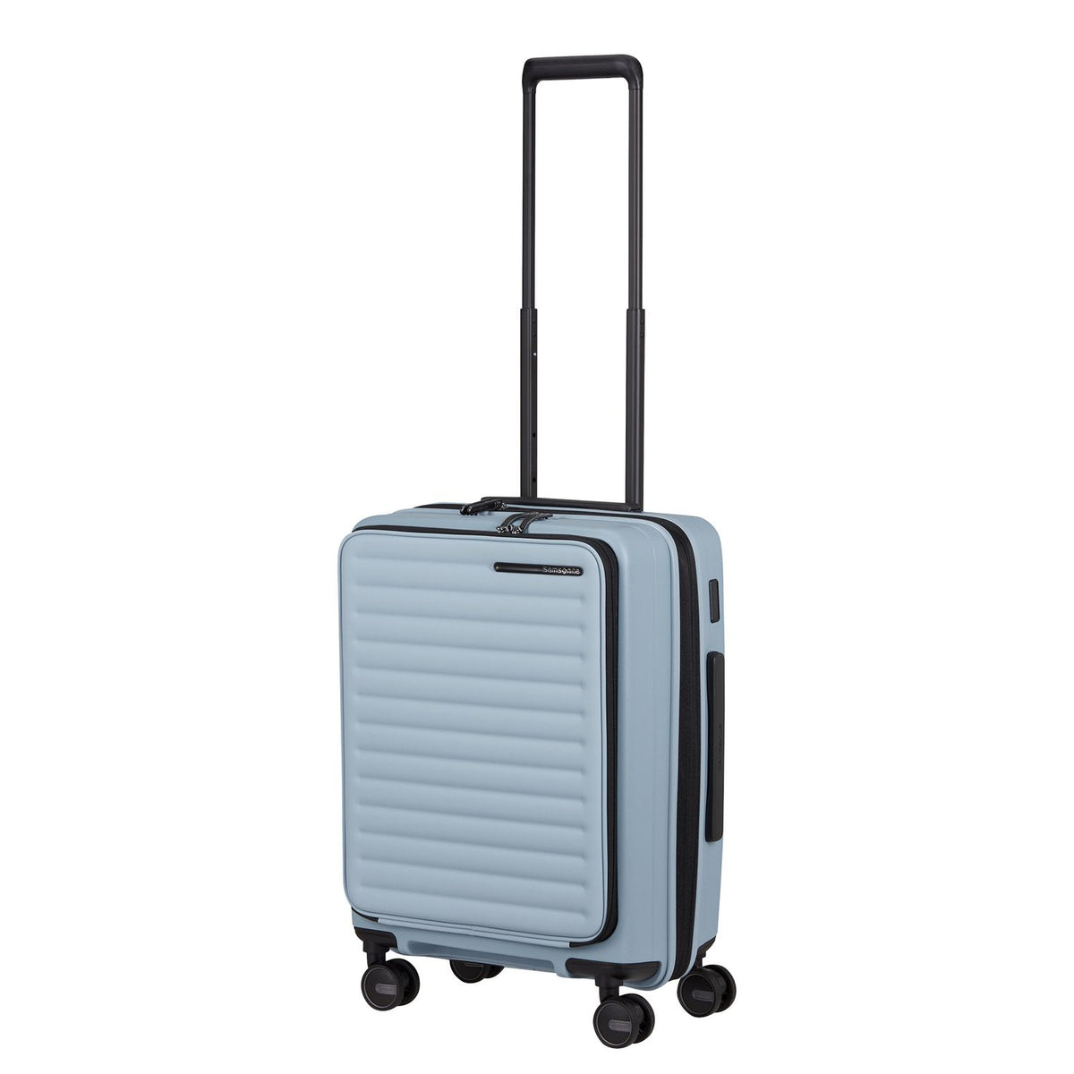 Samsonite Restackd Handbagage Spinner 55 cm - Uitbreidbaar 42/48 liter - 55x40x23/26 cm - fog blue