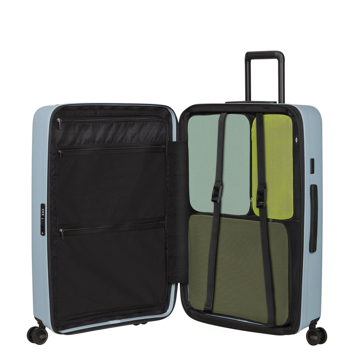 Samsonite Restackd Spinner 75 cm - Uitbreidbaar 99/109 liter - 75x51x29/32 cm - fog blue