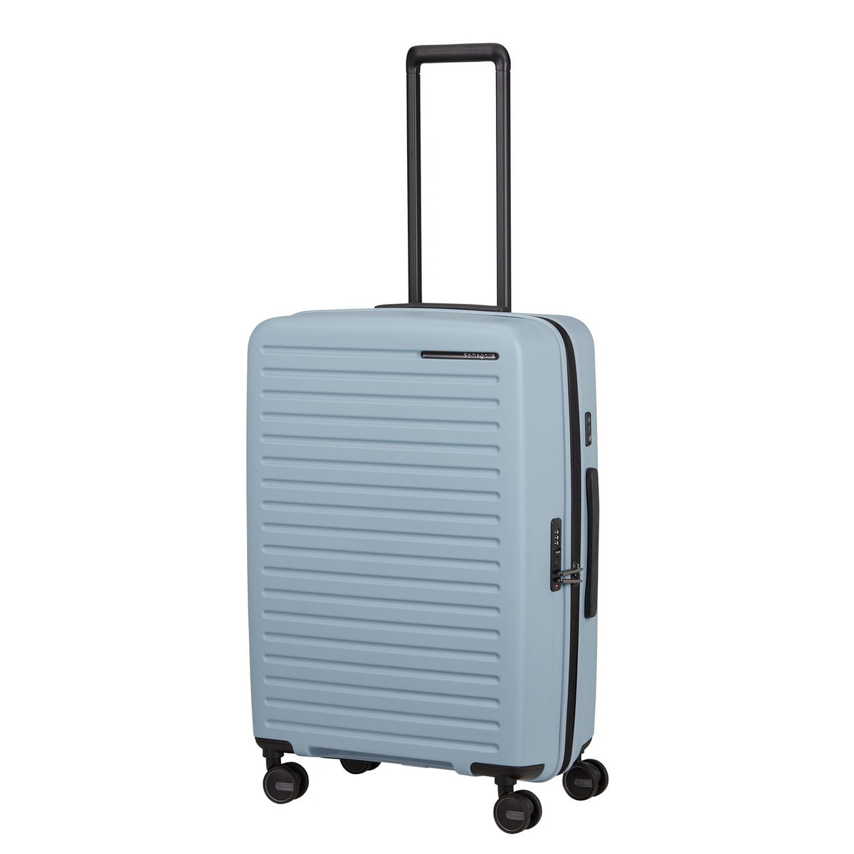 Samsonite Restackd Spinner 68 cm - Uitbreidbaar 71/79 liter - 68x46x26/29 cm - fog blue