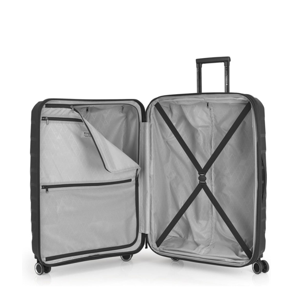Gabol Soho Spinner 76 cm - Uitbreidbaar 111/125 liter - 76x51x32/36 cm - zwart