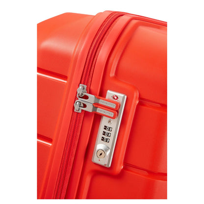 Samsonite Flux Spinner 81 cm - Uitbreidbaar 121/136 liter - 81x55x36/39 cm - tangerine red