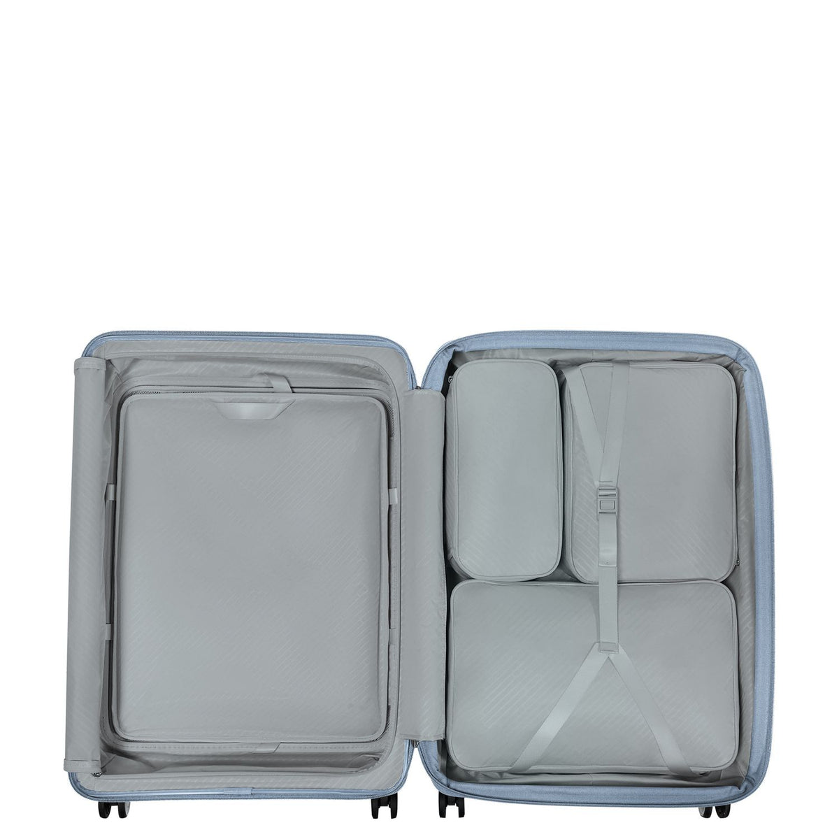 Samsonite Paralux HS Spinner 81 cm - Uitbreidbaar 126/139 liter - 81x54x32/35 cm - fog blue