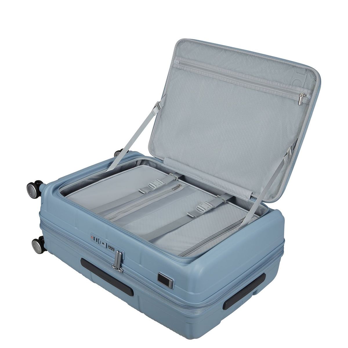 Samsonite Paralux HS Spinner 81 cm - Uitbreidbaar 126/139 liter - 81x54x32/35 cm - fog blue