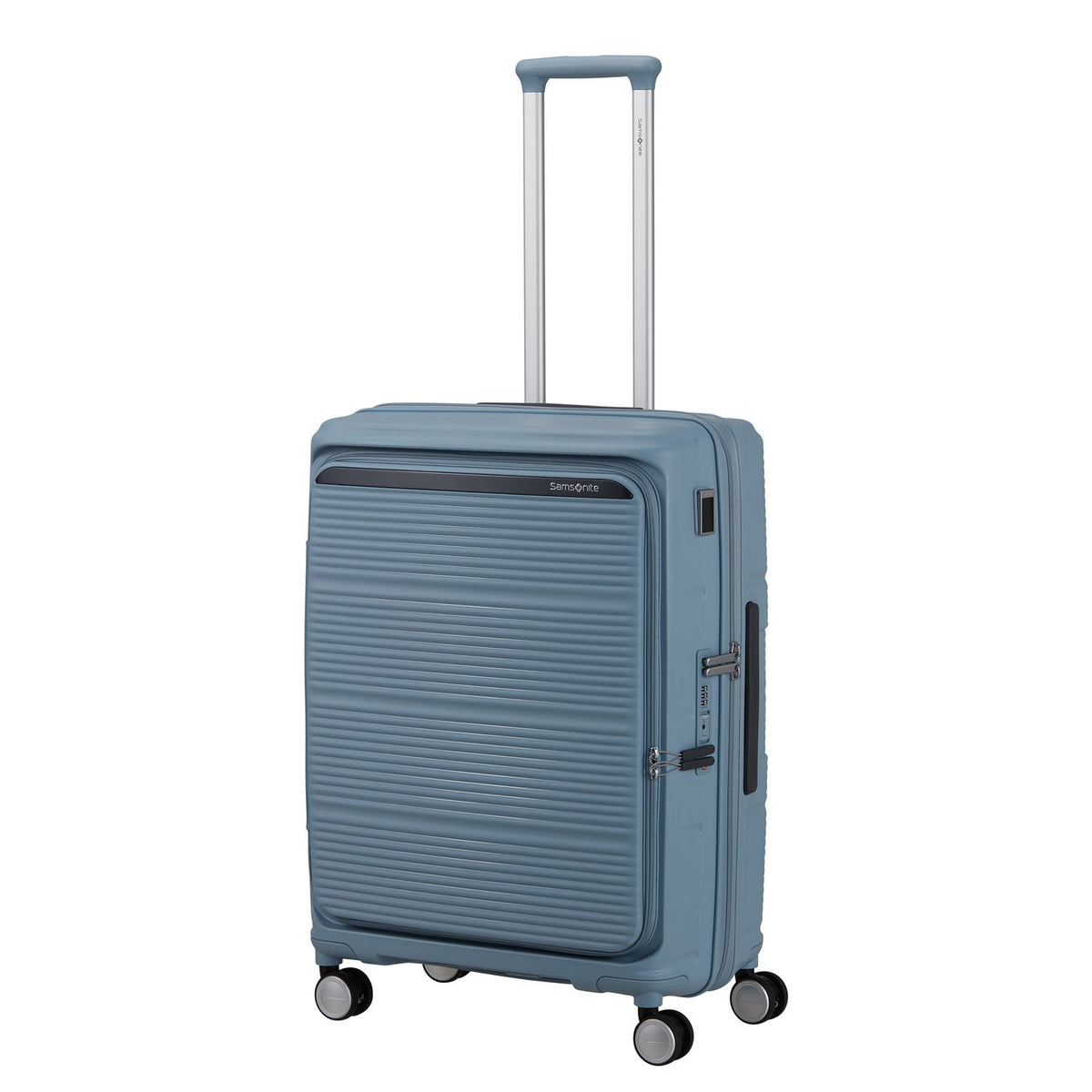 Samsonite Paralux HS Spinner 67 cm - Uitbreidbaar 71/81 liter - 67x47x30/33 cm - fog blue