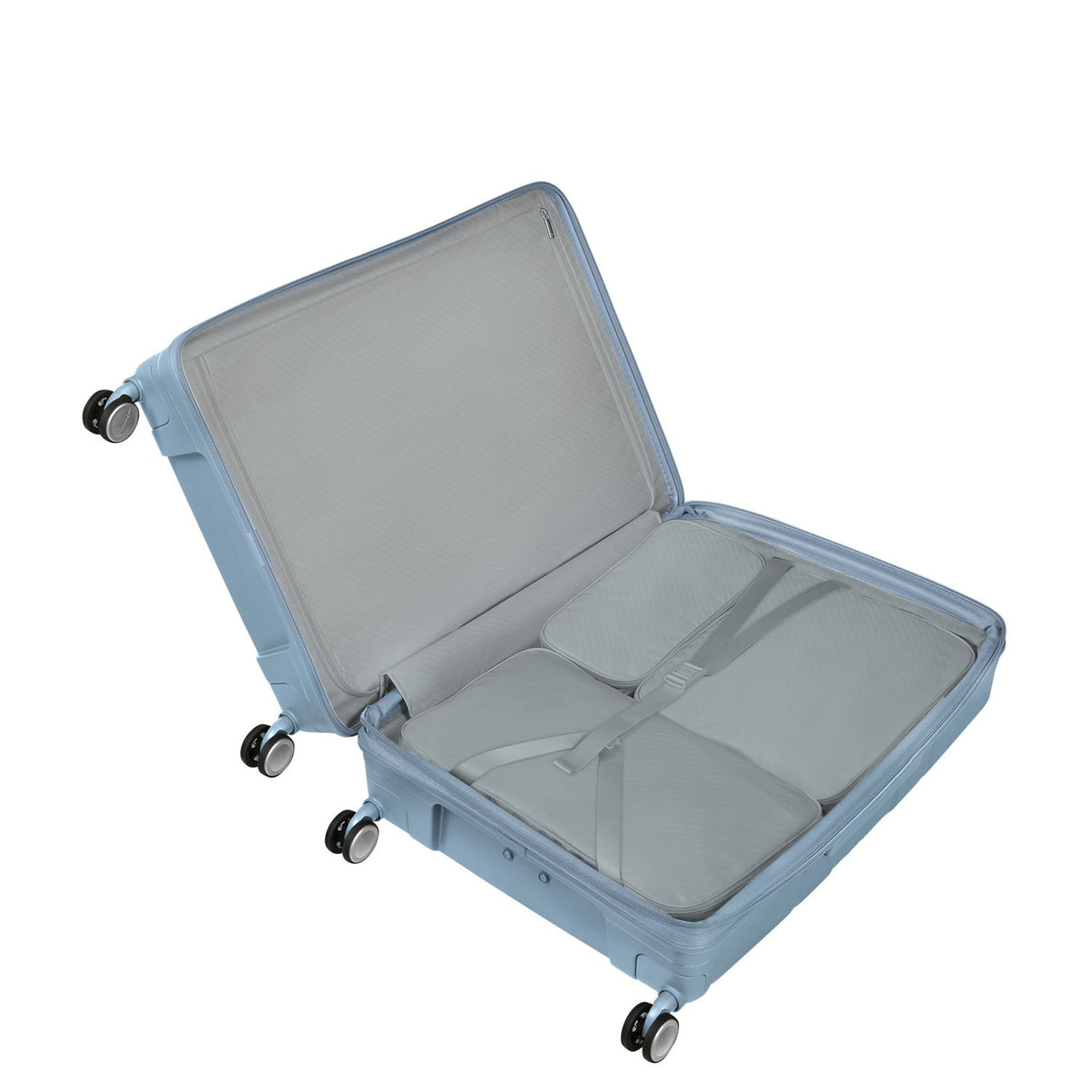 Samsonite Paralux HS Spinner 81 cm - Uitbreidbaar 126/139 liter - 81x54x32/35 cm - fog blue