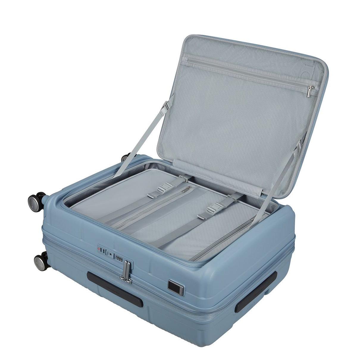 Samsonite Paralux HS Spinner 67 cm - Uitbreidbaar 71/81 liter - 67x47x30/33 cm - fog blue