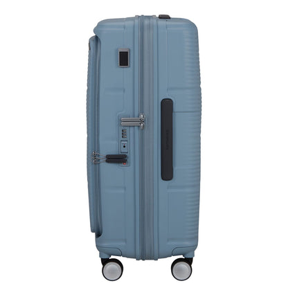 Samsonite Paralux HS Spinner 67 cm - Uitbreidbaar 71/81 liter - 67x47x30/33 cm - fog blue