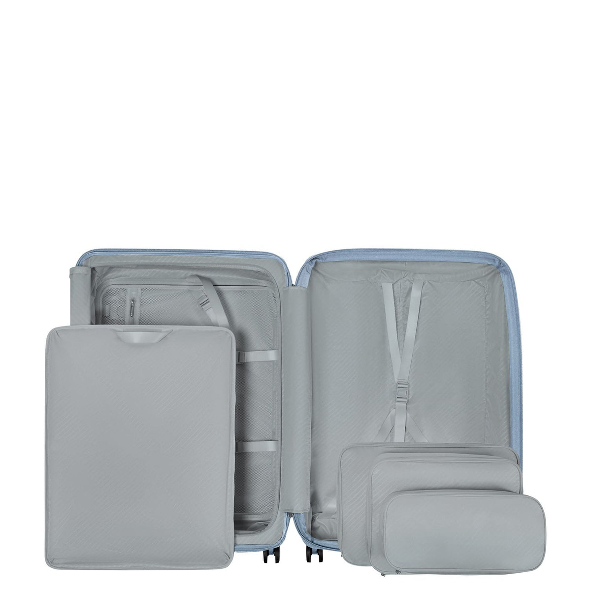 Samsonite Paralux HS Spinner 81 cm - Uitbreidbaar 126/139 liter - 81x54x32/35 cm - fog blue