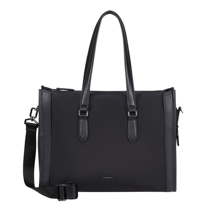 Samsonite Evoluxe Reisschoudertas - 16.5 liter - 15.6" laptopvak - afneembare schouderriem - 42.5x32x15 cm - black
