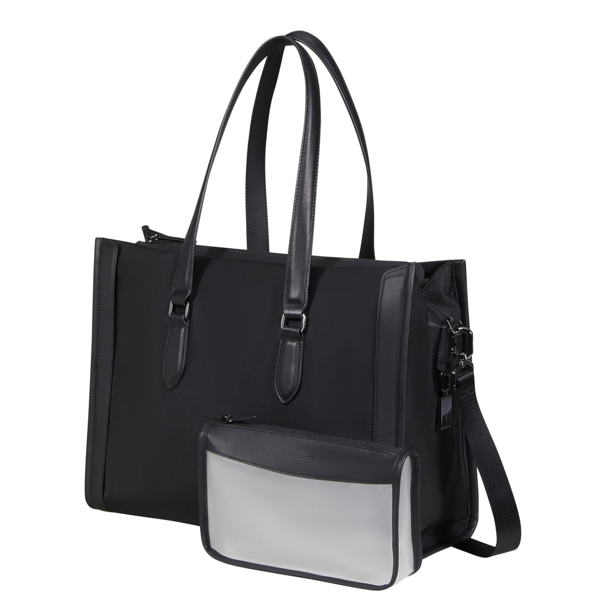 Samsonite Evoluxe Reisschoudertas - 16.5 liter - 15.6" laptopvak - afneembare schouderriem - 42.5x32x15 cm - black