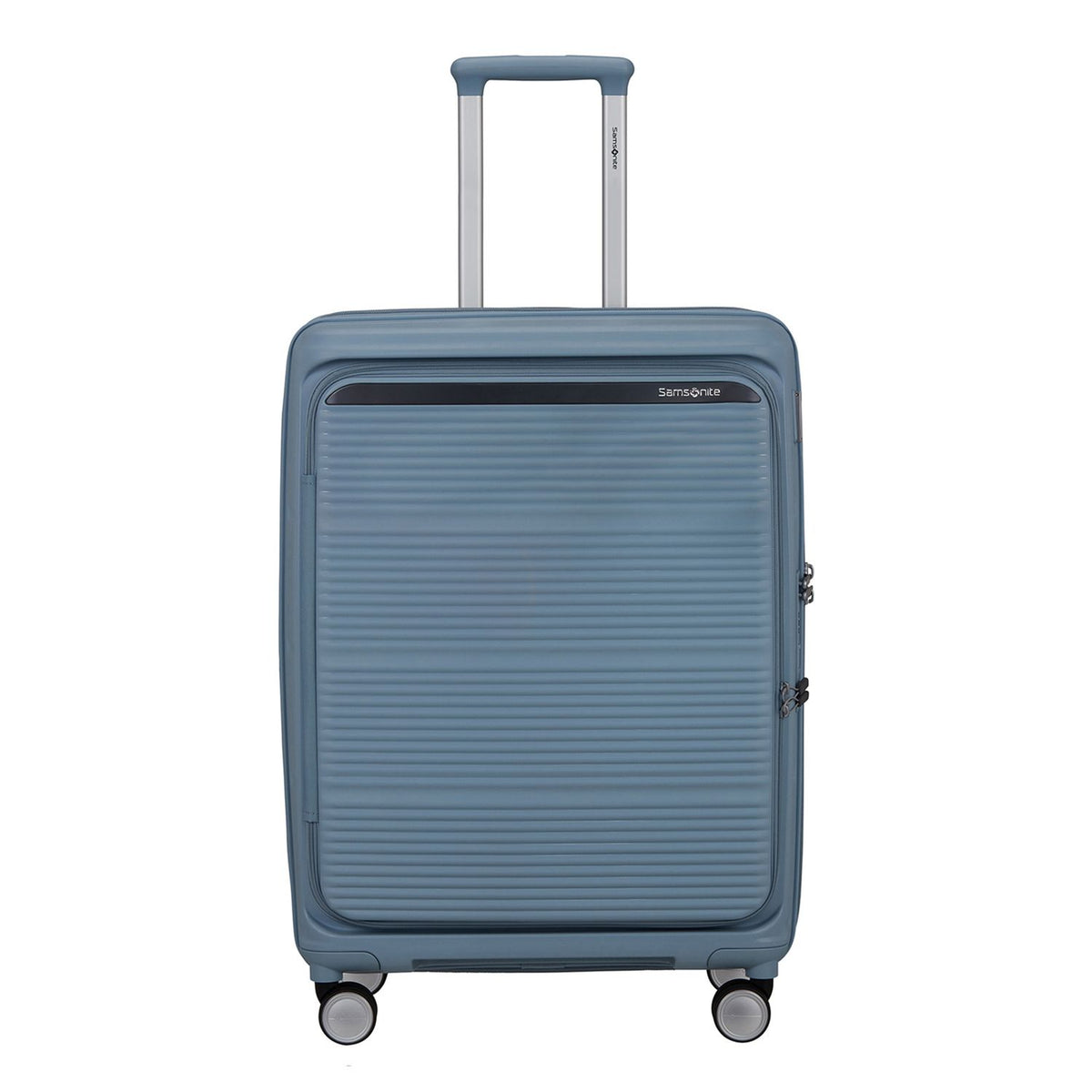 Samsonite Paralux HS Spinner 67 cm - Uitbreidbaar 71/81 liter - 67x47x30/33 cm - fog blue