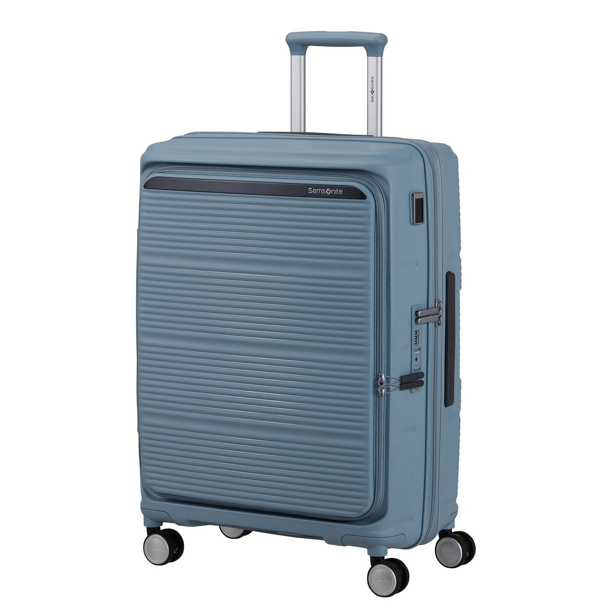 Samsonite Paralux HS Spinner 67 cm - Uitbreidbaar 71/81 liter - 67x47x30/33 cm - fog blue