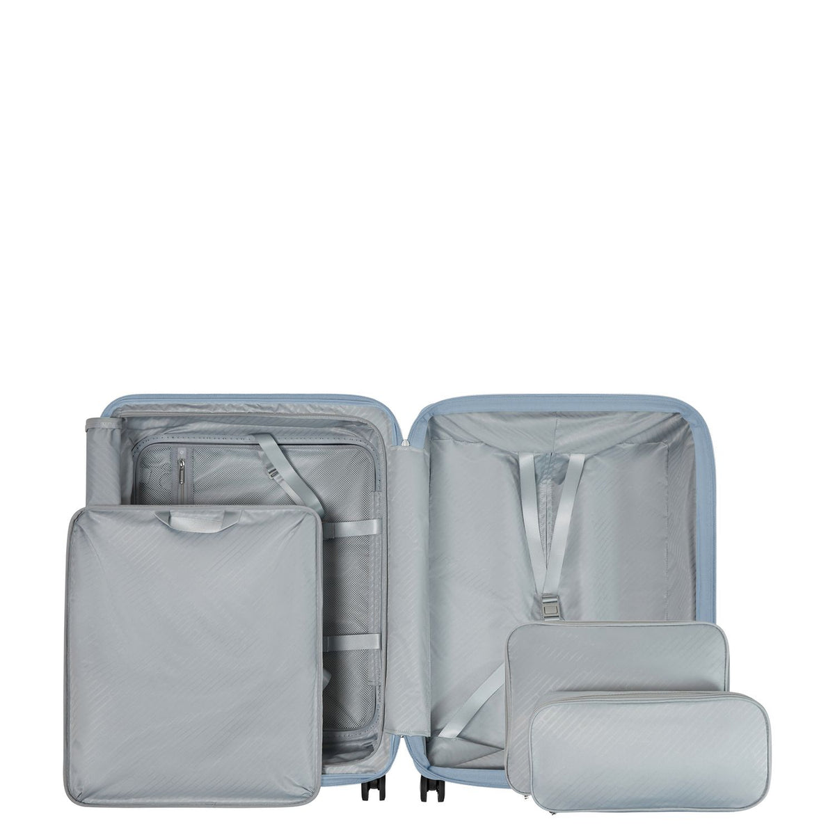 Samsonite Paralux HS Spinner 67 cm - Uitbreidbaar 71/81 liter - 67x47x30/33 cm - fog blue