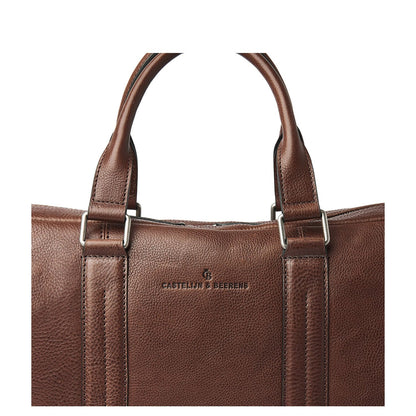 Castelijn & Beerens Limited Edition Laptop Schoudertas - RFID bescherming - 15.6" laptopvak - mocca