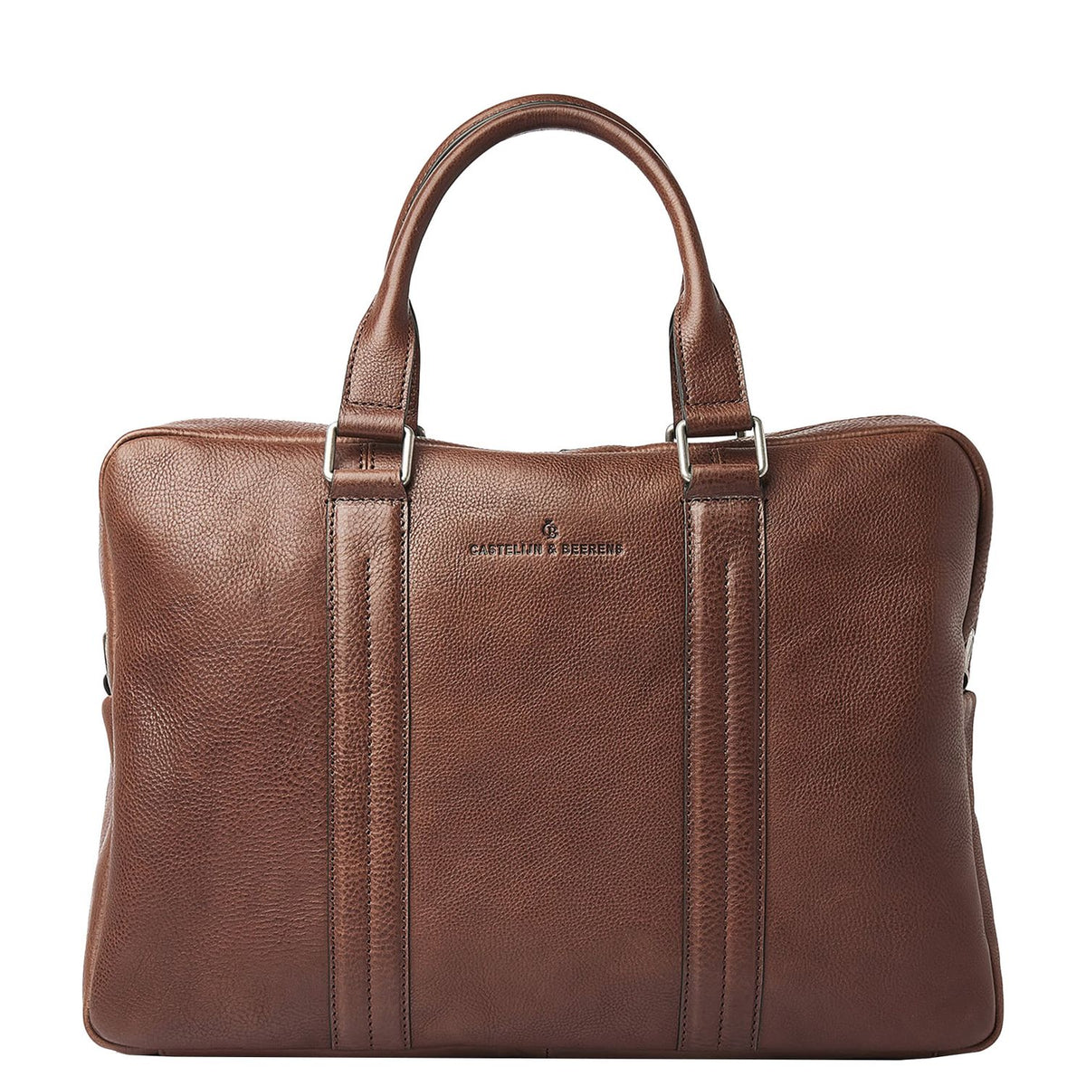 Castelijn & Beerens Limited Edition Laptop Schoudertas - RFID bescherming - 15.6" laptopvak - mocca