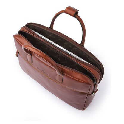 Castelijn & Beerens Specials Schoudertas - RFID bescherming - 15.6" laptopvak - lichtbruin