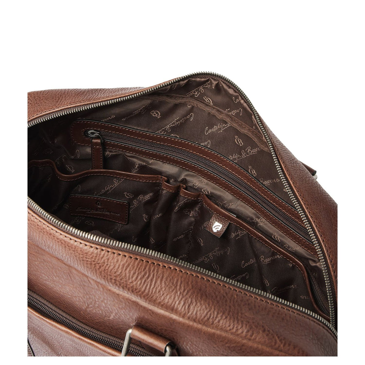 Castelijn & Beerens Limited Edition Laptop Schoudertas - RFID bescherming - 15.6" laptopvak - mocca