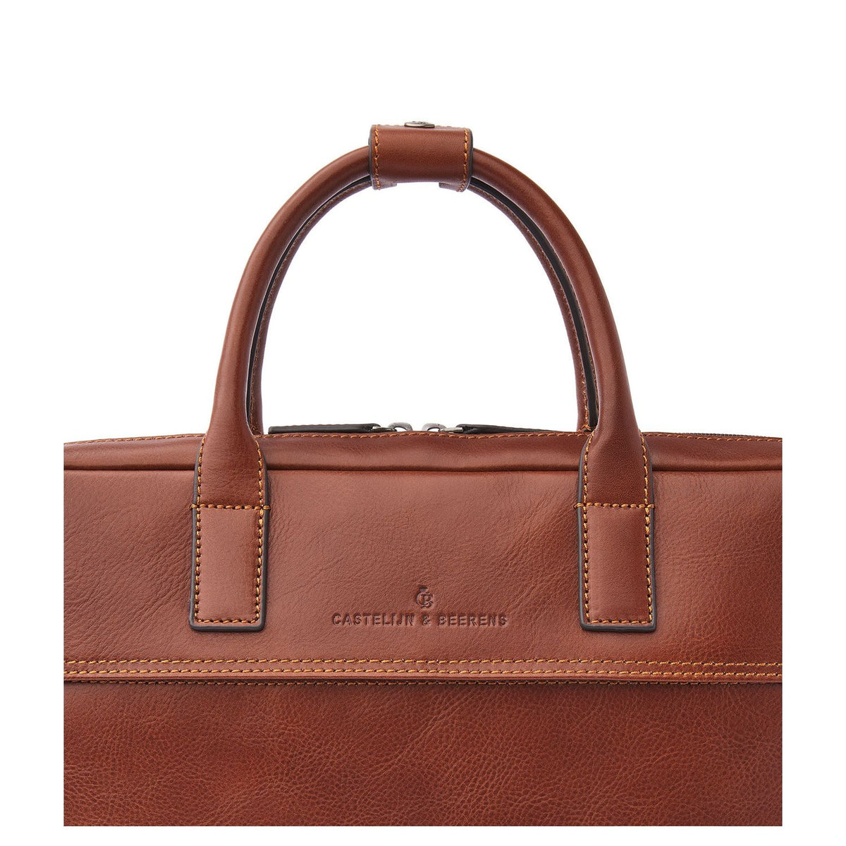 Castelijn & Beerens Specials Schoudertas - RFID bescherming - 15.6" laptopvak - lichtbruin
