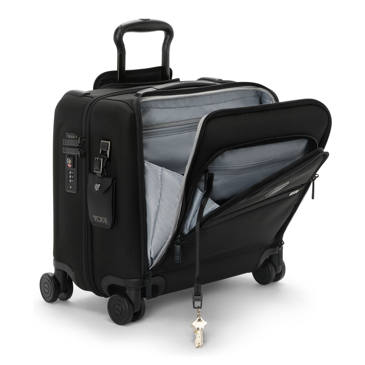 TUMI Alpha Compact Carry-On Handbagage Trolley 41.5 cm - 24 liter - 15" laptopvak - 41.5x40x23 cm - black