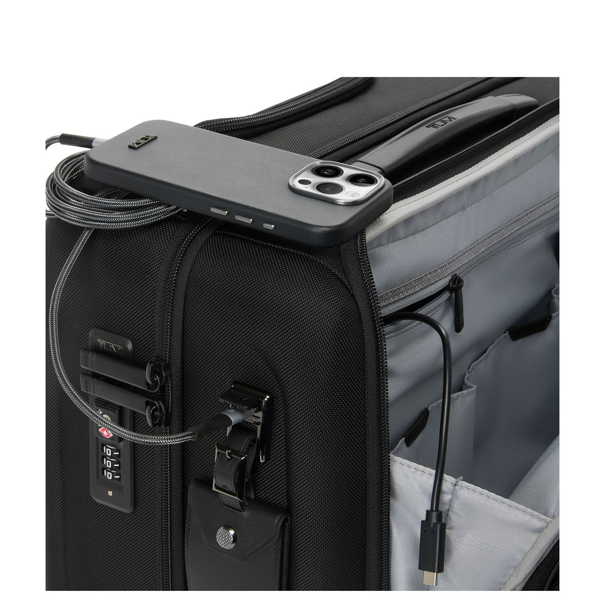TUMI Alpha Compact Carry-On Handbagage Trolley 41.5 cm - 24 liter - 15" laptopvak - 41.5x40x23 cm - black