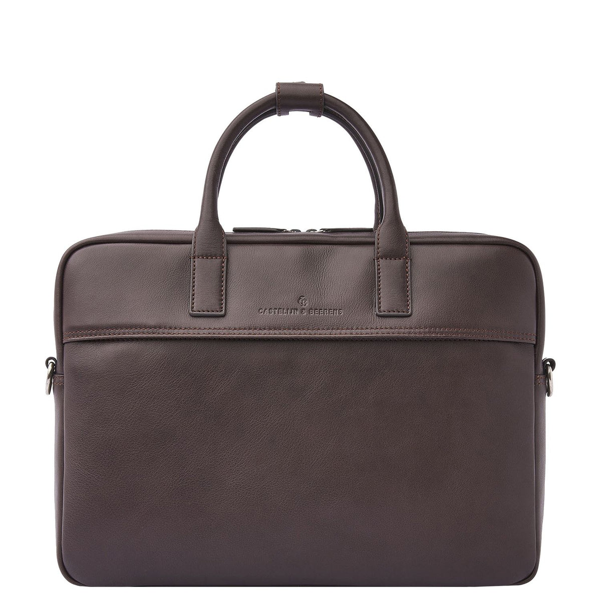 Castelijn & Beerens Specials Schoudertas - RFID bescherming - 15.6" laptopvak - mocca