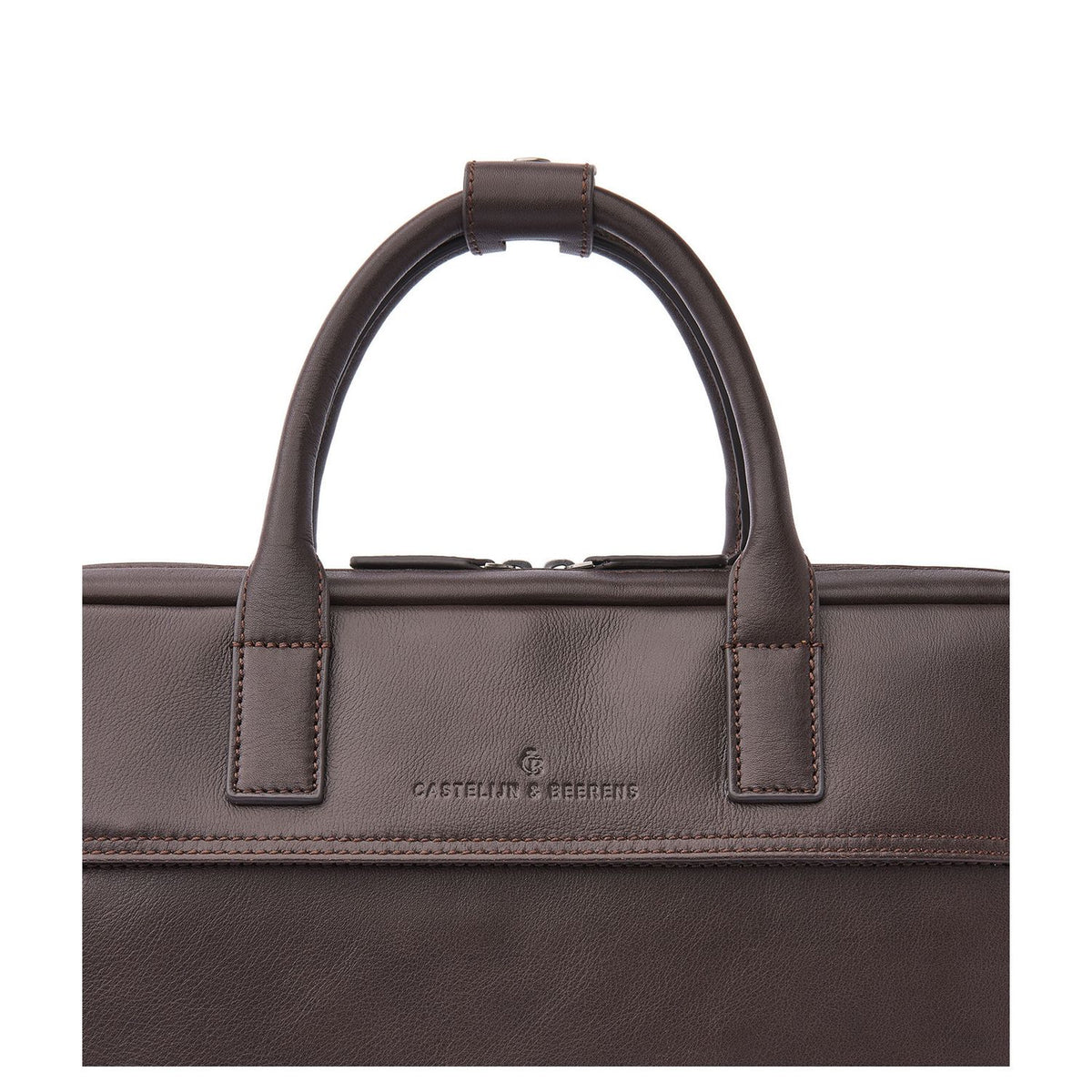 Castelijn & Beerens Specials Schoudertas - RFID bescherming - 15.6" laptopvak - mocca
