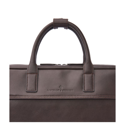 Castelijn & Beerens Specials Schoudertas - RFID bescherming - 15.6" laptopvak - mocca