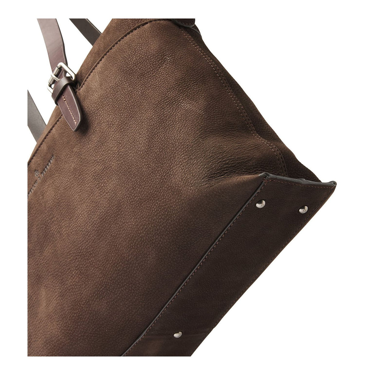 Castelijn & Beerens Nubuck Schoudertas - RFID bescherming - 15.6" laptopvak - mocca