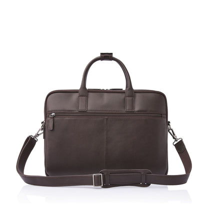 Castelijn & Beerens Specials Schoudertas - RFID bescherming - 15.6" laptopvak - mocca