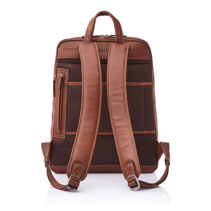 Castelijn & Beerens Specials Rugzak - RFID bescherming - 15.6" laptopvak - lichtbruin