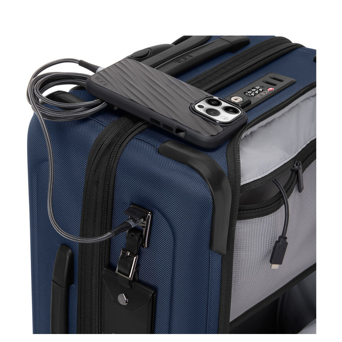 TUMI Alpha Handbagage Spinner 55 cm - 44 liter - easy access - 55x35.5x23 cm - navy