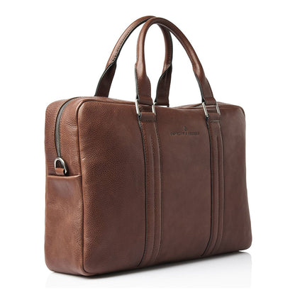 Castelijn & Beerens Limited Edition Laptop Schoudertas - RFID bescherming - 15.6" laptopvak - mocca