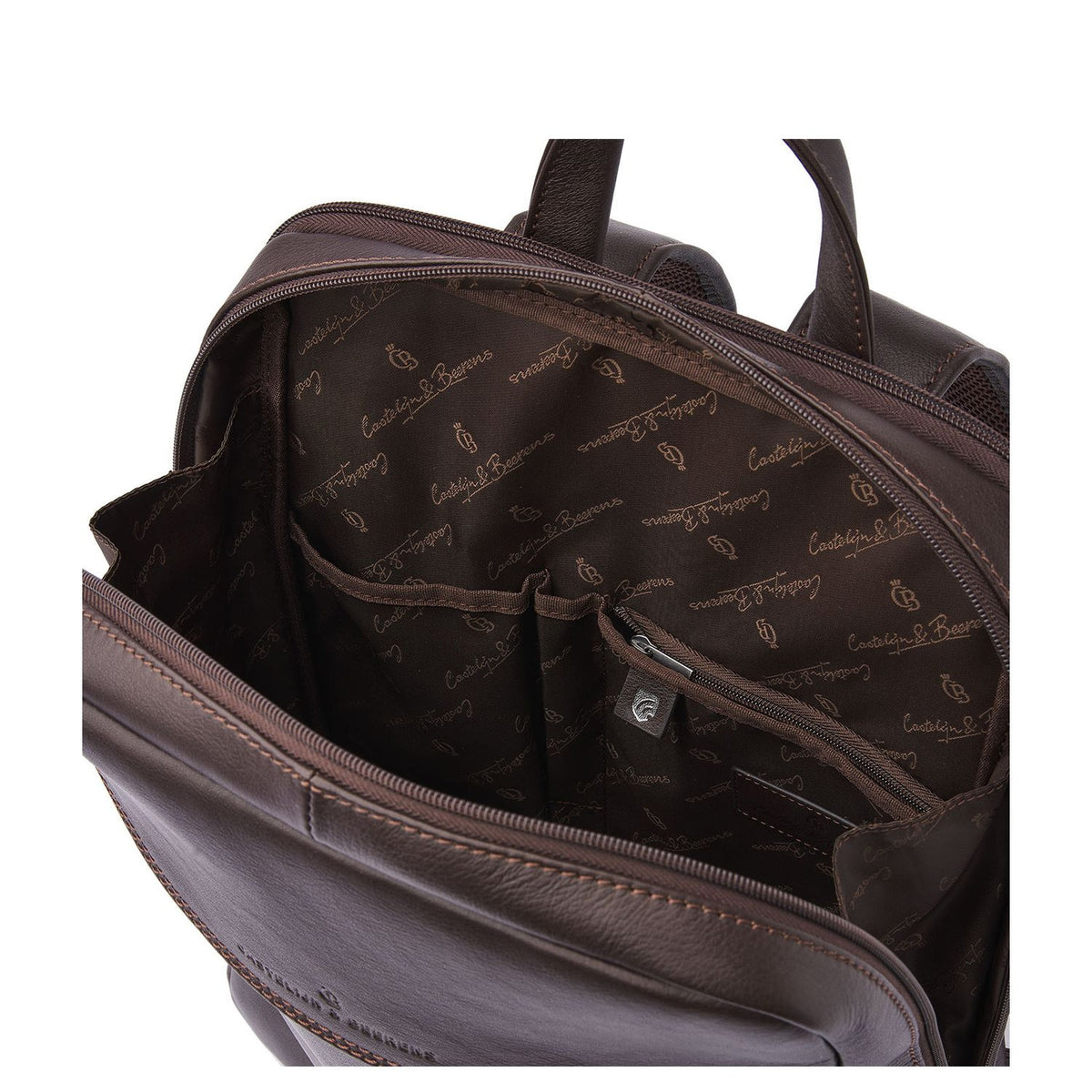 Castelijn & Beerens Specials Rugzak - RFID bescherming - 15.6" laptopvak - mocca