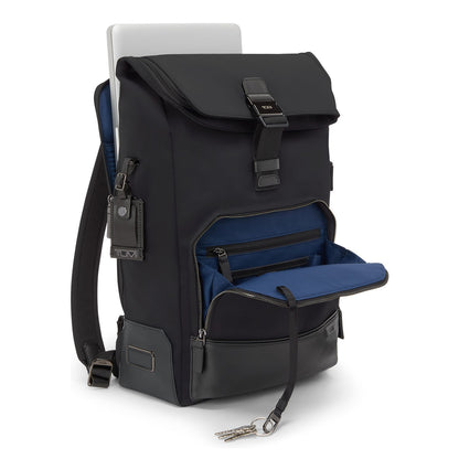 TUMI Harrison Roll-Top Rugzak - 18 liter - 15" laptopvak - midnight black