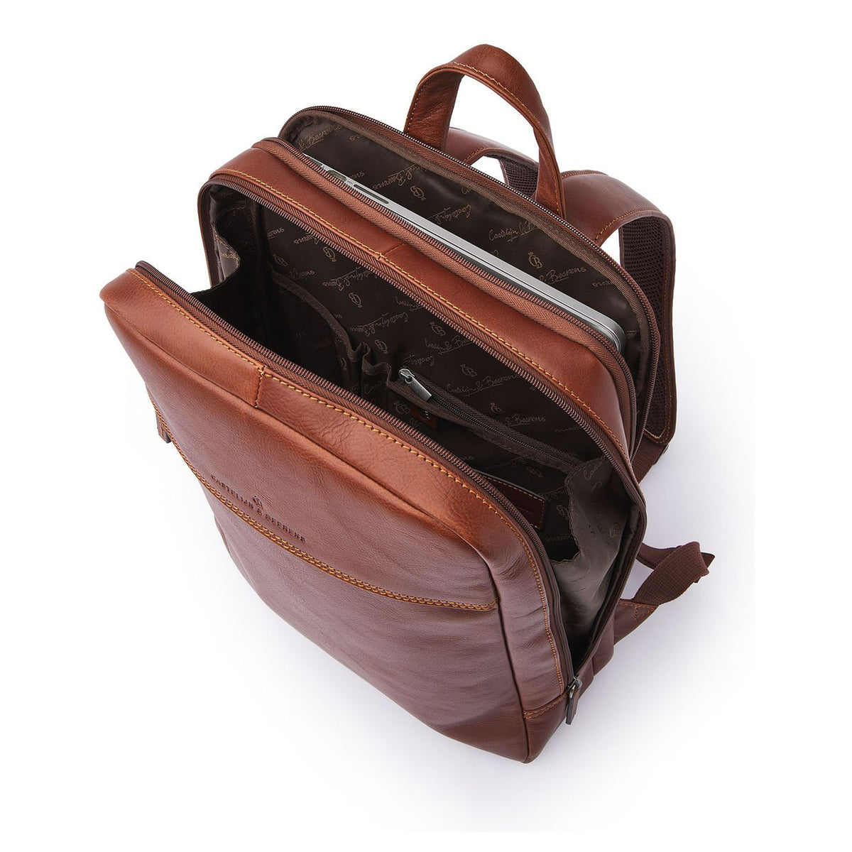 Castelijn & Beerens Specials Rugzak - RFID bescherming - 15.6" laptopvak - lichtbruin