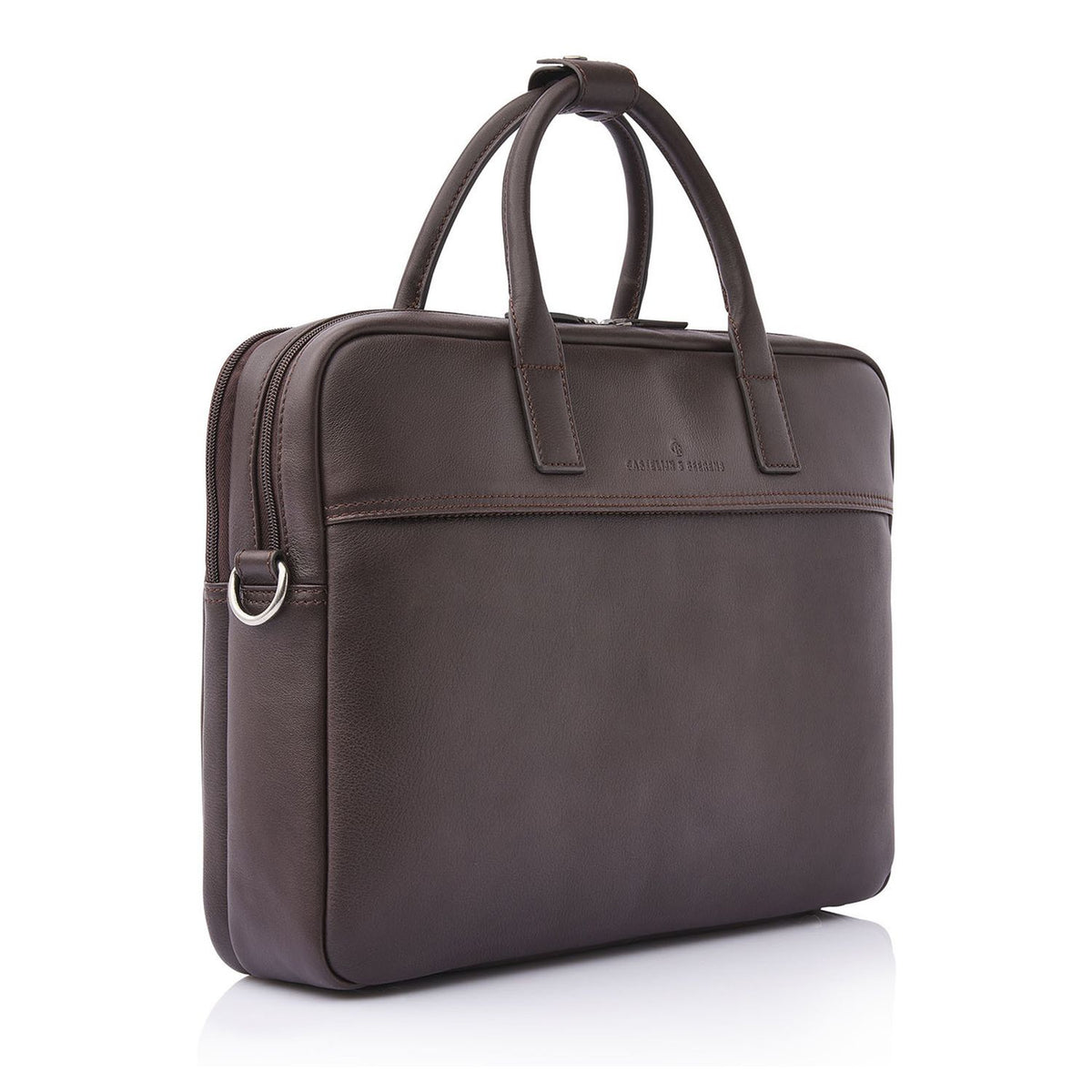 Castelijn & Beerens Specials Schoudertas - RFID bescherming - 15.6" laptopvak - mocca