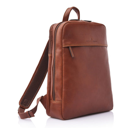 Castelijn & Beerens Specials Rugzak - RFID bescherming - 15.6" laptopvak - lichtbruin