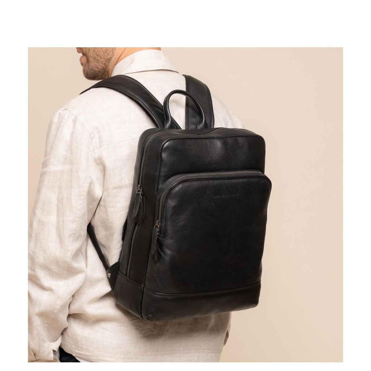 The Chesterfield Brand Marvello Rugzak - 12 liter - 15" laptopvak - zwart