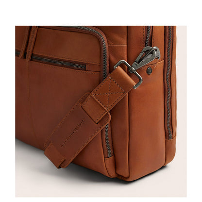 The Chesterfield Brand Tacama Laptop Schoudertas - 16" laptopvak - cognac