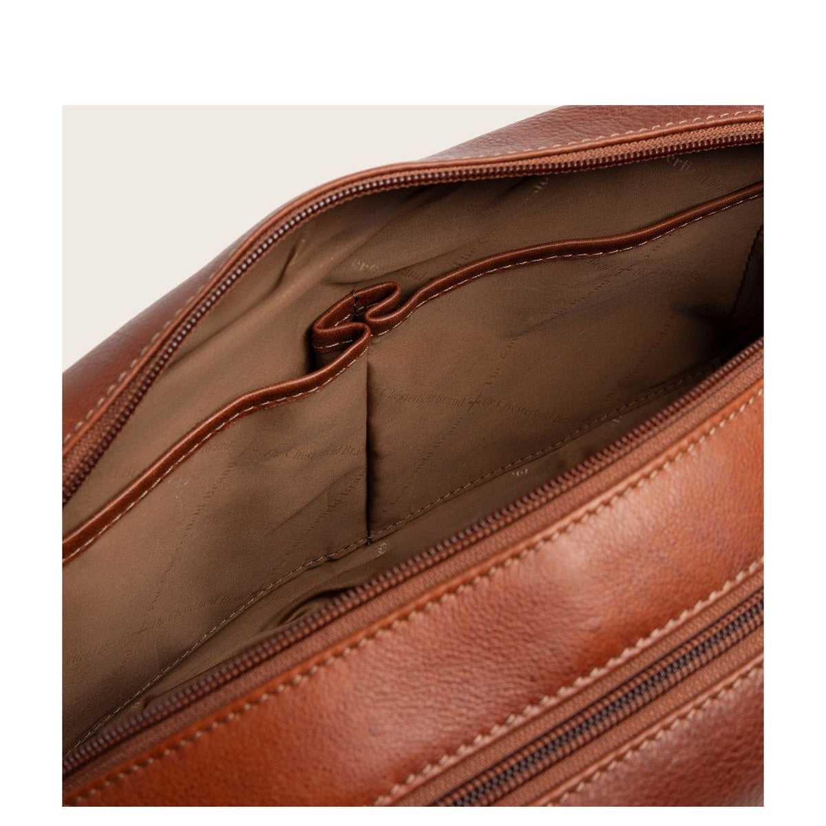 The Chesterfield Brand Montelaro Leren Toilettas cognac