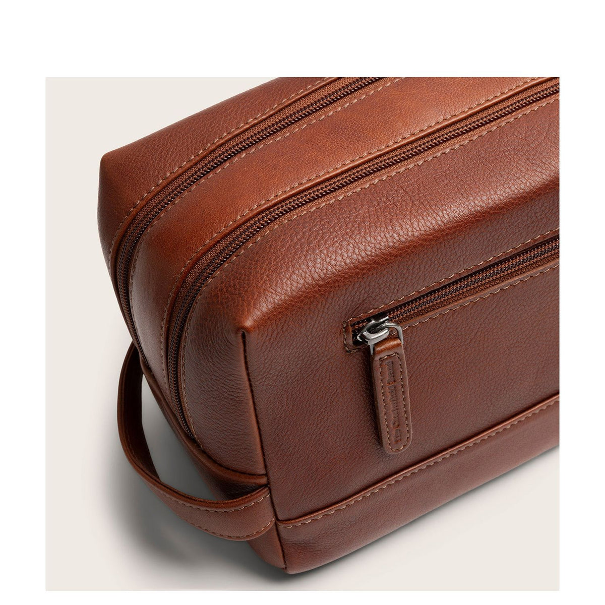 The Chesterfield Brand Montelaro Leren Toilettas cognac