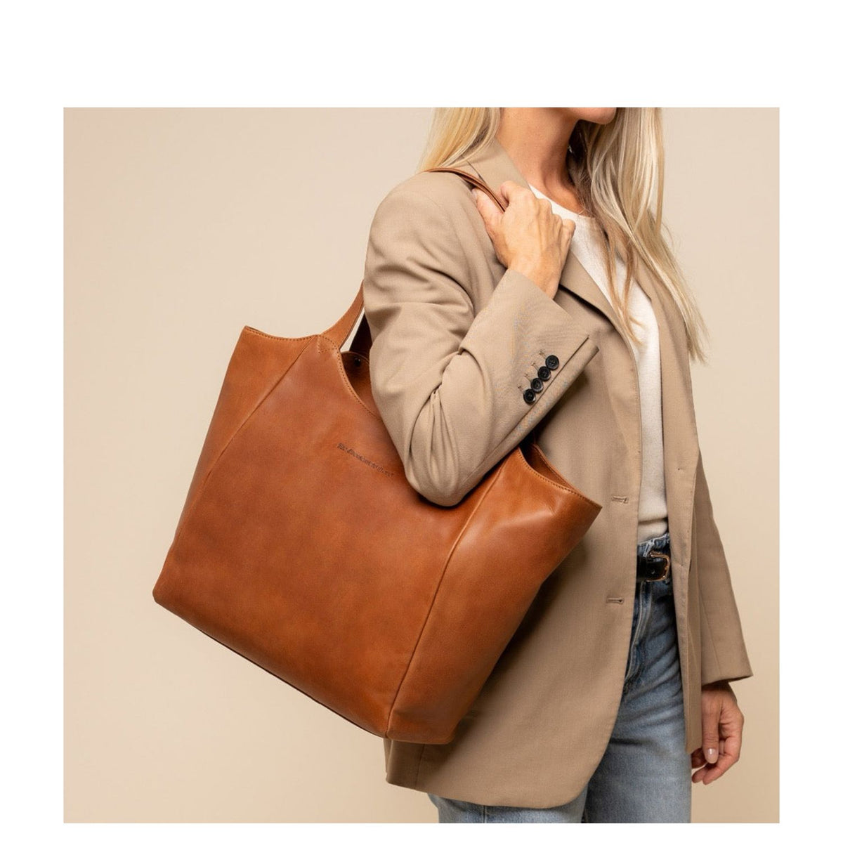 The Chesterfield Brand Mireya Shopper - 14" laptopvak - cognac