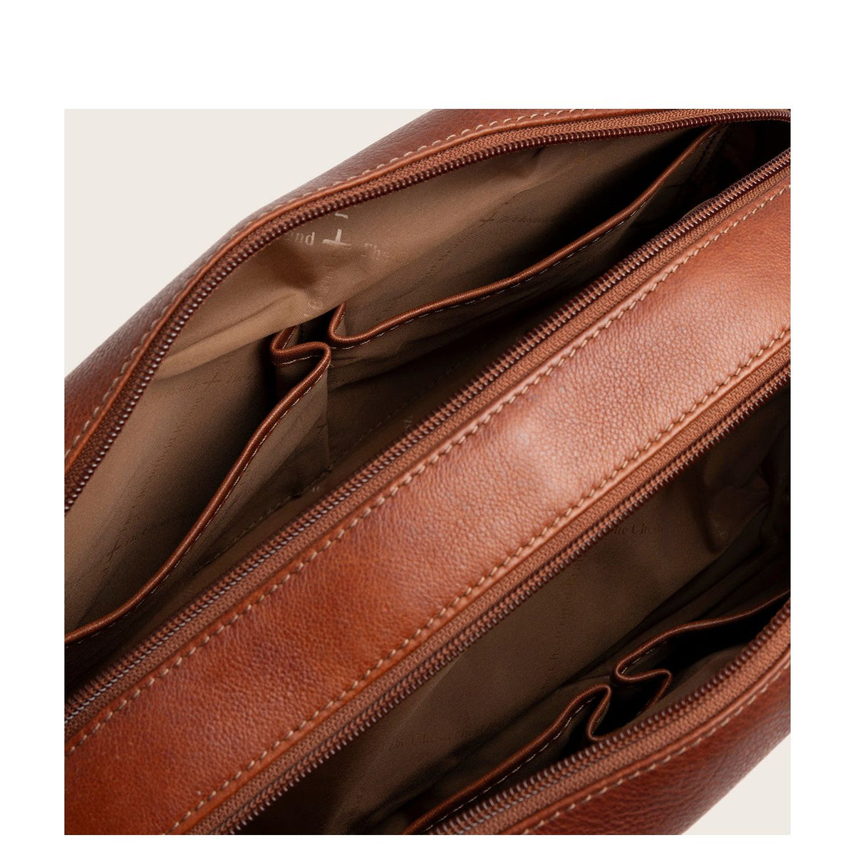 The Chesterfield Brand Montelaro Leren Toilettas cognac