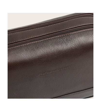 The Chesterfield Brand Montelaro Leren Toilettas bruin