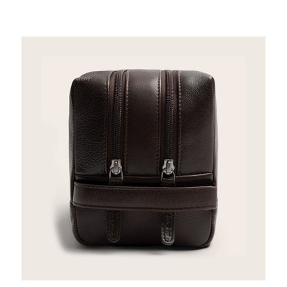 The Chesterfield Brand Montelaro Leren Toilettas bruin